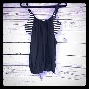 NEW Women’s Tankini Striped Two Piece Swimsuit